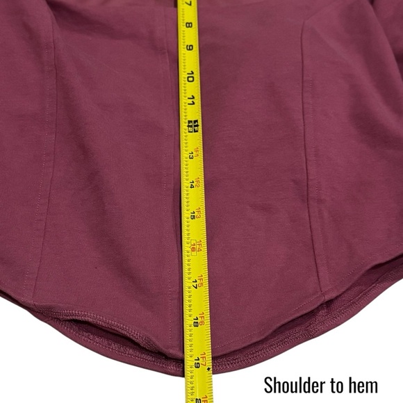 Alo Yoga Soft Sculpt Long Sleeve Comfy Athletic in Color Mars Clay Size L - Picture 10 of 10